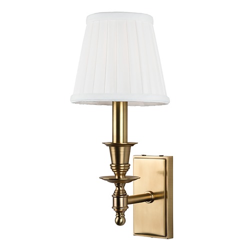 Hudson Valley Lighting Ludlow Wall Sconce in Aged Brass by Hudson Valley Lighting 6801-AGB