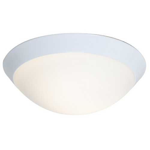 Access Lighting Modern Flush Mount with White Glass in White Finish by Access Lighting 20624-WH/OPL