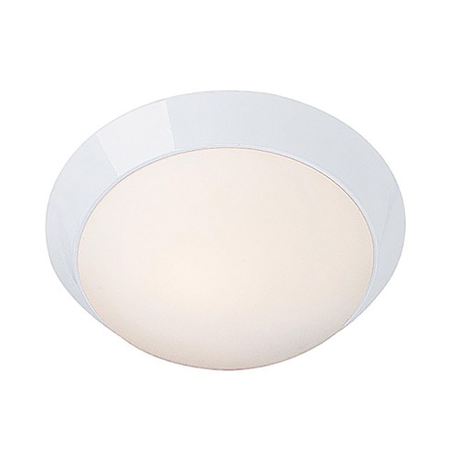 Access Lighting Modern Flush Mount with White Glass in White Finish by Access Lighting 20625-WH/OPL