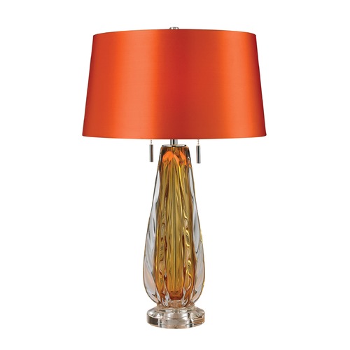 Elk Lighting Dimond Lighting Amber Table Lamp with Empire Shade D2669
