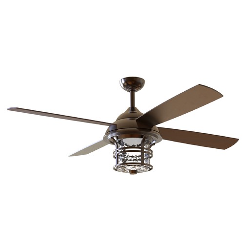 Craftmade Lighting Courtyard 56-Inch Oiled Bronze LED Fan by Craftmade Lighting CYD56OB4
