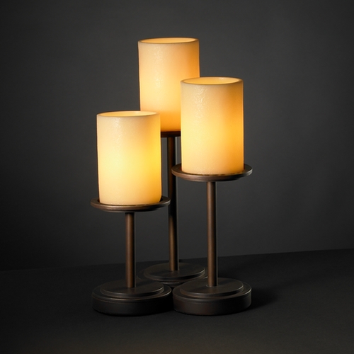 Justice Design Group Justice Design Group Candlearia Collection Table Lamp CNDL-8797-10-AMBR-DBRZ