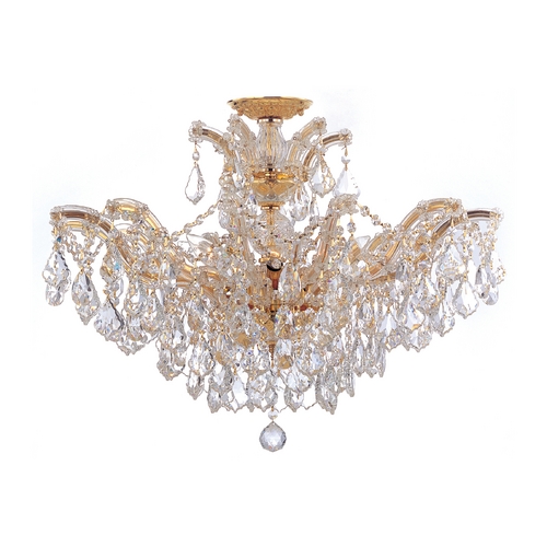 Crystorama Lighting Maria Theresa Crystal Chandelier in Polished Gold by Crystorama Lighting 4439-GD-CL-S