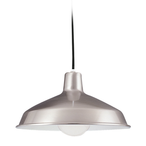 Generation Lighting Farmhouse Barn Light in Brushed Stainless by Generation Lighting 6519-98