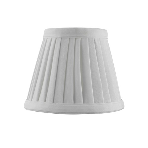 Design Classics Lighting Clip-On Empire Pleated White Lamp Shade SH9658