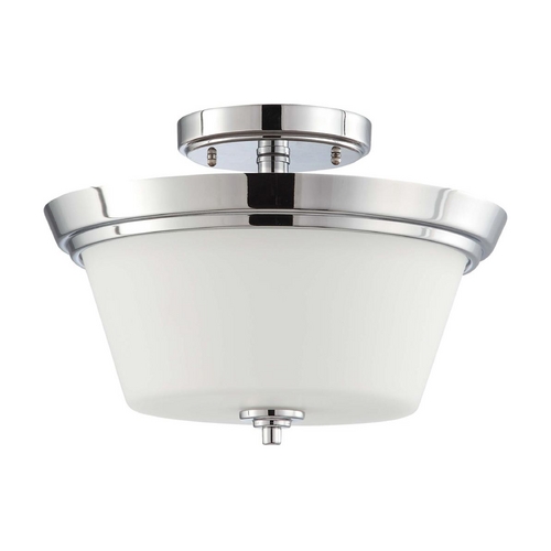 Nuvo Lighting Modern Semi-Flush Mount in Polished Chrome by Nuvo Lighting 60/4087