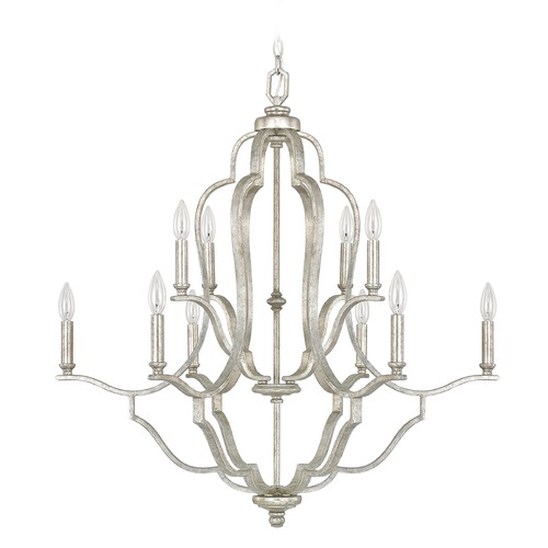 Capital Lighting Blair 33.25-Inch Wide Chandelier in Antique Silver by Capital Lighting 4940AS-000