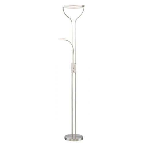 Lite Source Lighting Zale Brushed Nickel LED Torchiere Lamp by Lite Source Lighting LS-83066