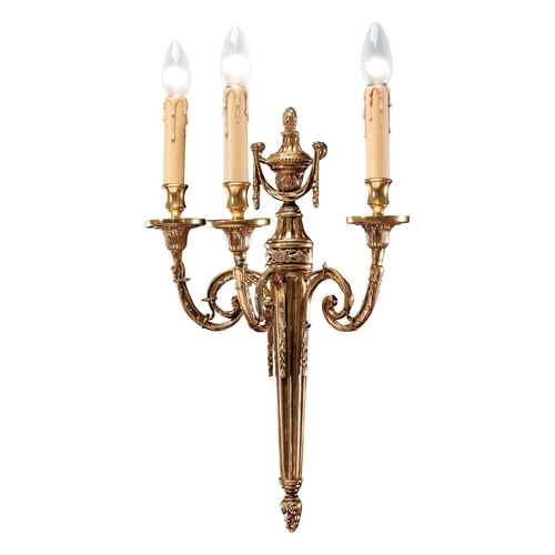 Metropolitan Lighting Sconce Wall Light in French Gold Finish N9603