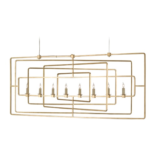 Currey and Company Lighting Currey and Company Lighting Metro Gold Leaf Island Light 9542