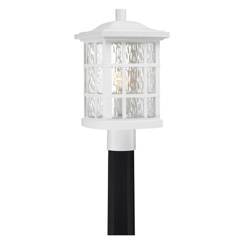 Quoizel Lighting Stonington Outdoor Post Light in White Lustre by Quoizel Lighting SNN9009W