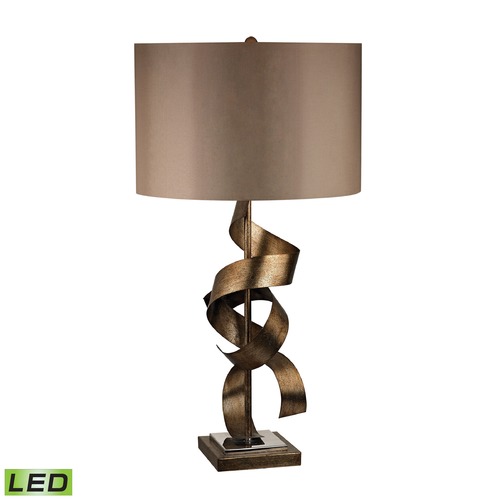 Elk Lighting Dimond Lighting Roxford Gold LED Table Lamp with Drum Shade D2688-LED