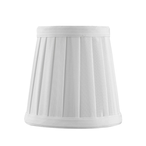 Design Classics Lighting Clip-On Empire Pleated White Lamp Shade SH9616