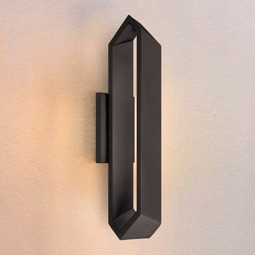 George Kovacs Lighting Pitch Black Large LED Wall Sconce by George Kovacs P1205-066-L