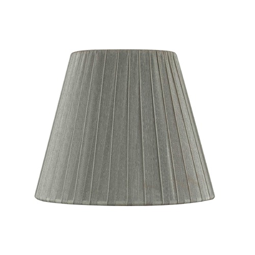 Design Classics Lighting Clip-On Empire Pleated Opaque Pewter Lamp Shade SH9625