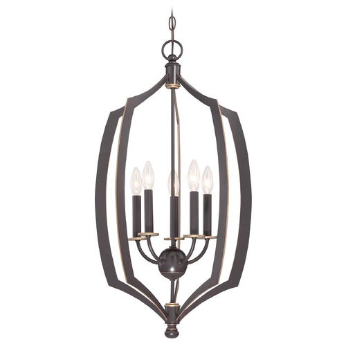 Minka Lavery Middletown Downton Bronze with Gold Highlight Pendant by Minka Lavery 4373-579