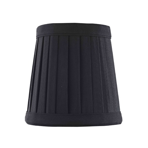 Design Classics Lighting Clip-On Empire Pleated Black Lamp Shade SH9617