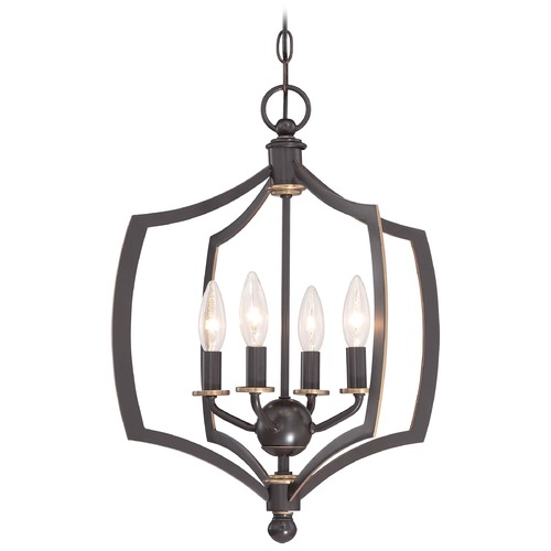 Minka Lavery Middletown Downton Bronze with Gold Highlight Pendant by Minka Lavery 4374-579