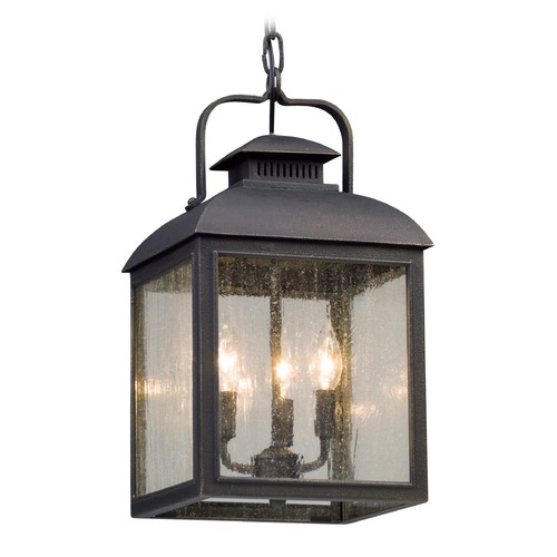Troy Lighting Chamberlain 10-Inch Outdoor Hanging Lantern in Vintage Bronze by Troy Lighting F5087