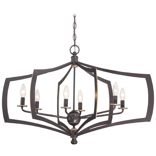 Minka Lavery Middletown Downton Bronze with Gold Highlight Pendant by Minka Lavery 4376-579