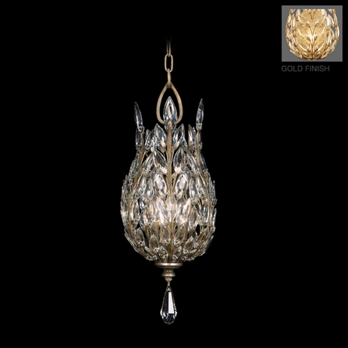 Fine Art Lamps Fine Art Lamps Crystal Laurel Gold Leaf Pendant Light 804640-2ST