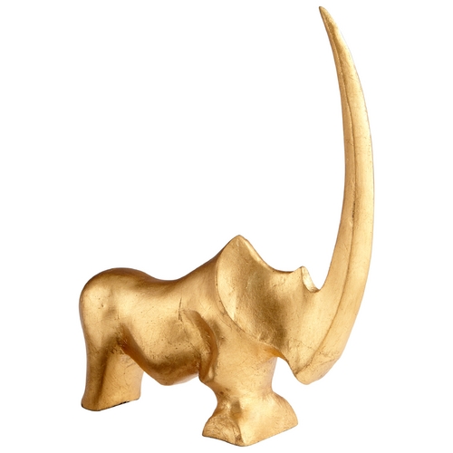 Cyan Design Rhino Bay Gold Leaf Sculpture by Cyan Design 06308