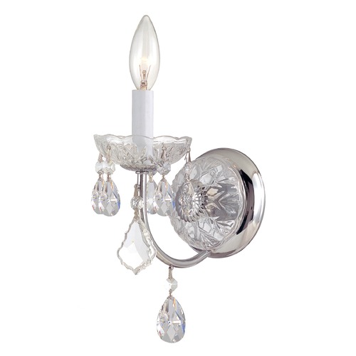 Crystorama Lighting Crystorama Lighting Imperial Polished Chrome Sconce 3221-CH-CL-MWP