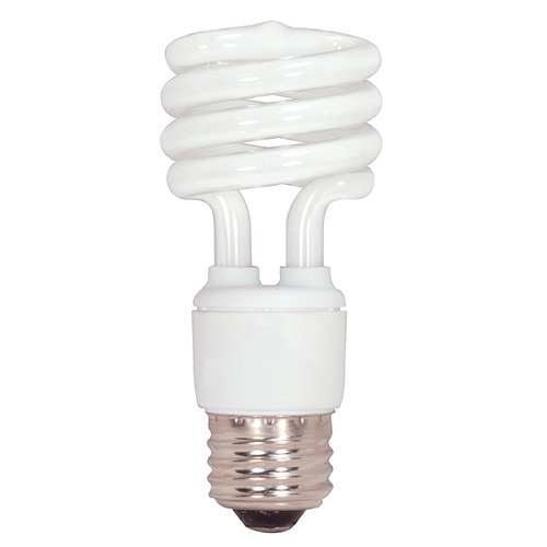 Satco Lighting Compact Fluorescent T2 Light Bulb Medium Base 4100K by Satco Lighting S7218