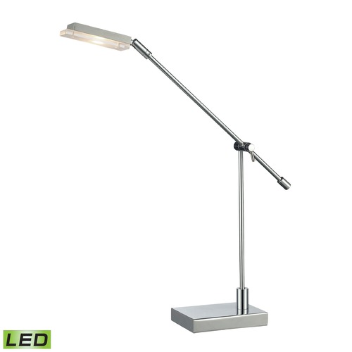 Elk Lighting Dimond Lighting Chrome LED Table Lamp with Rectangle Shade D2708