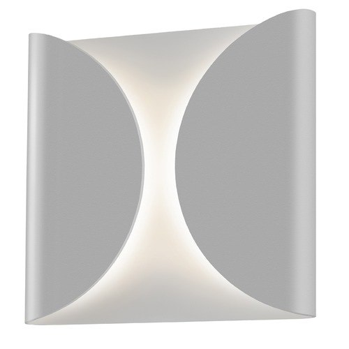 Sonneman Lighting Folds Textured Gray LED Outdoor Wall Light by Sonneman Lighting 2710.74-WL
