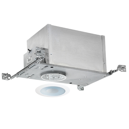 Juno Lighting Group 4-inch Low-Voltage Recessed Lighting Kit with Shower Trim IC44N/441W-WH