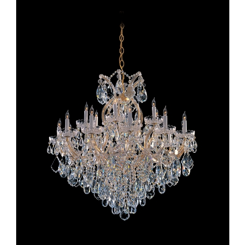 Crystorama Lighting Maria Theresa Crystal Chandelier in Gold by Crystorama Lighting 4418-GD-CL-MWP