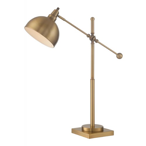Lite Source Lighting Cupola Brushed Brass Swing Arm Lamp by Lite Source Lighting LS-22604