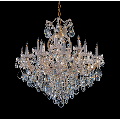 Crystorama Lighting Maria Theresa Crystal Chandelier in Gold by Crystorama Lighting 4418-GD-CL-S