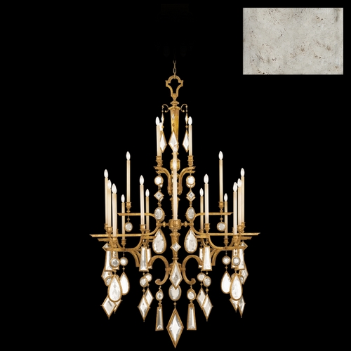 Fine Art Lamps Fine Art Lamps Encased Gems Vintage Silver Leaf Crystal Chandelier 714040-3ST