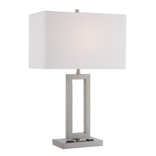 Lite Source Lighting Fiadi Polished Steel Table Lamp by Lite Source Lighting LS-22638