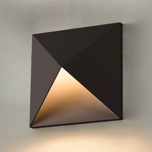 Sonneman Lighting Prism Textured Bronze LED Outdoor Wall Light by Sonneman Lighting 2714.72-WL