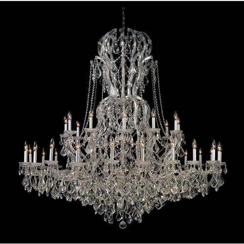 Crystorama Lighting Maria Theresa Crystal Chandelier in Polished Chrome by Crystorama Lighting 4460-CH-CL-S