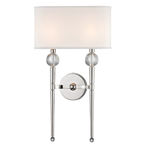 Hudson Valley Lighting Rockland Double Sconce in Polished Nickel by Hudson Valley Lighting 8422-PN