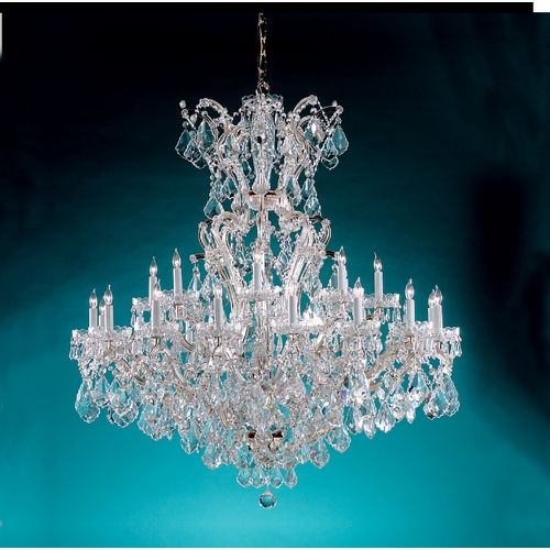 Crystorama Lighting Maria Theresa Crystal Chandelier in Polished Chrome by Crystorama Lighting 4424-CH-CL-S