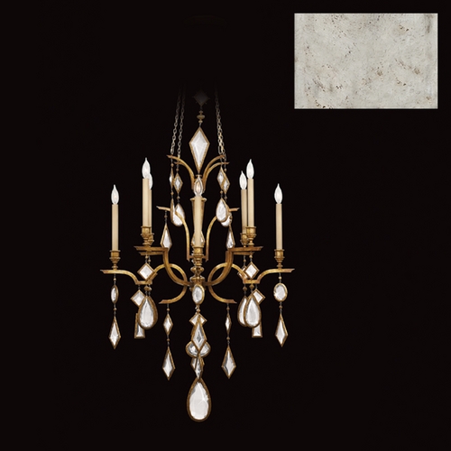 Fine Art Lamps Fine Art Lamps Encased Gems Vintage Silver Leaf Crystal Chandelier 725440-3ST