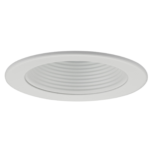 Recesso Lighting by Dolan Designs White Baffle Trim for 4-Inch Recessed Cans T413W-WH