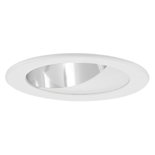 Recesso Lighting by Dolan Designs GU10 Clear Wall Washer LED Trim for 4-Inch Recessed Cans T404C-WH