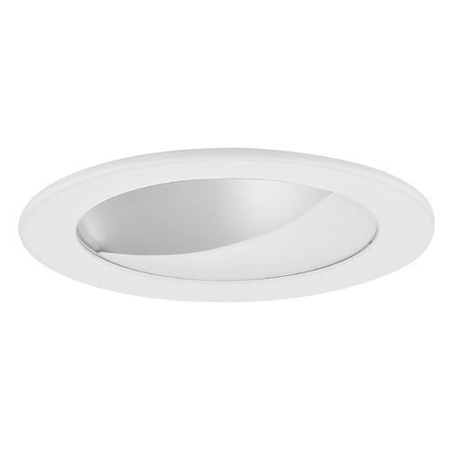 Recesso Lighting by Dolan Designs GU10 Satin Wall Washer LED Trim for 4-Inch Recessed Cans T404S-WH