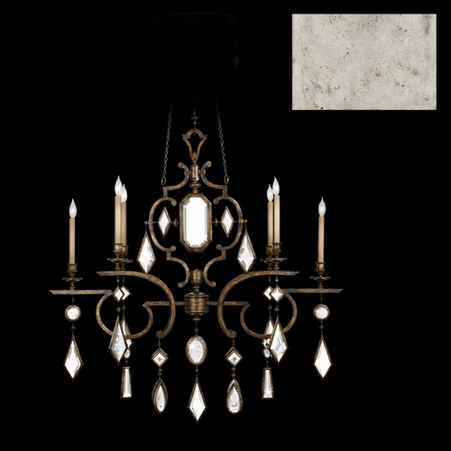 Fine Art Lamps Fine Art Lamps Encased Gems Vintage Silver Leaf Crystal Chandelier 725940-3ST