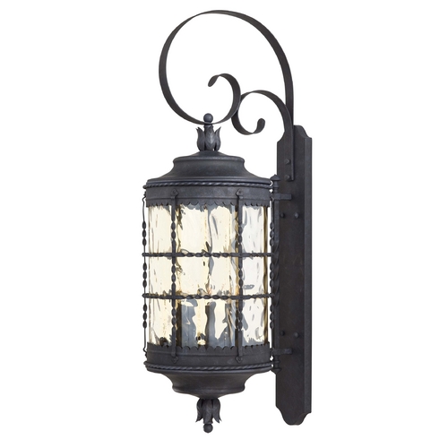 Minka Lavery Outdoor Wall Light with Clear Glass in Spanish Iron by Minka Lavery 8883-A39