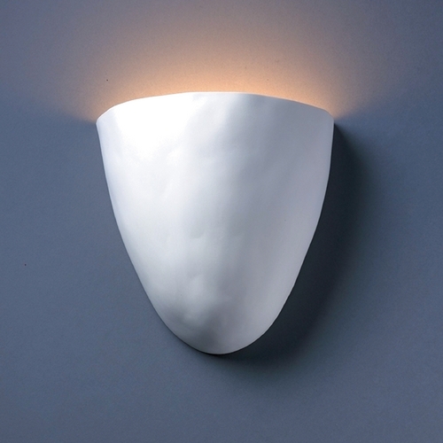 Justice Design Group Sconce Wall Light in Bisque Finish CER-2150-BIS