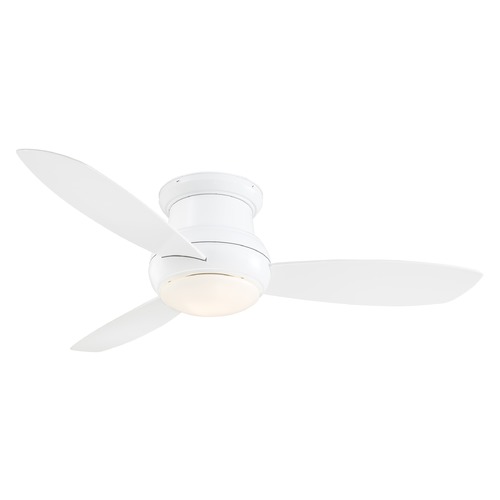 Minka Aire Concept II 52-Inch LED Hugger Fan in White by Minka Aire F474L-WH