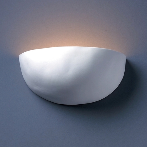 Justice Design Group Sconce Wall Light in Bisque Finish CER-2190-BIS