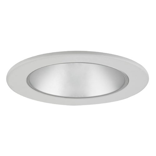 Recesso Lighting by Dolan Designs Satin Reflector GU10 LED Deep Trim for 4-Inch Line and Low Voltage Recessed Cans T402S-WH